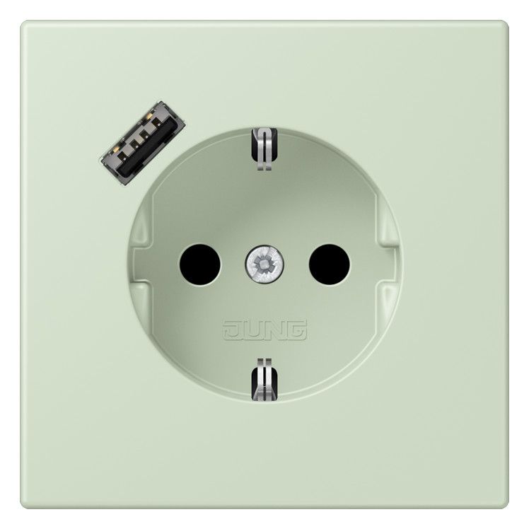 Jung LC1520-18A218 SCHUKO-Steckd.m.USB Typ A LC32042