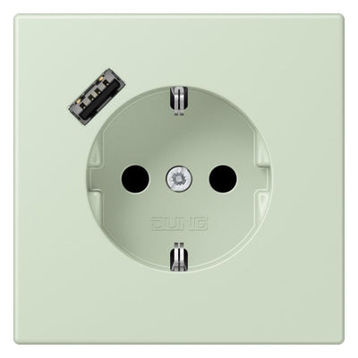 Jung LC1520-18A218 SCHUKO-Steckd.m.USB Typ A LC32042