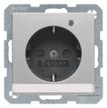 Berker 41106084 Steckdose SCHUKO+LED Kontroll B-feld+erh.BS Q.1/Q.3 alu samt