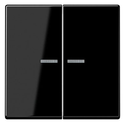 Jung A595BFKO5SW Wippe Serienschalter m.Lichtleiter Serie A schwarz