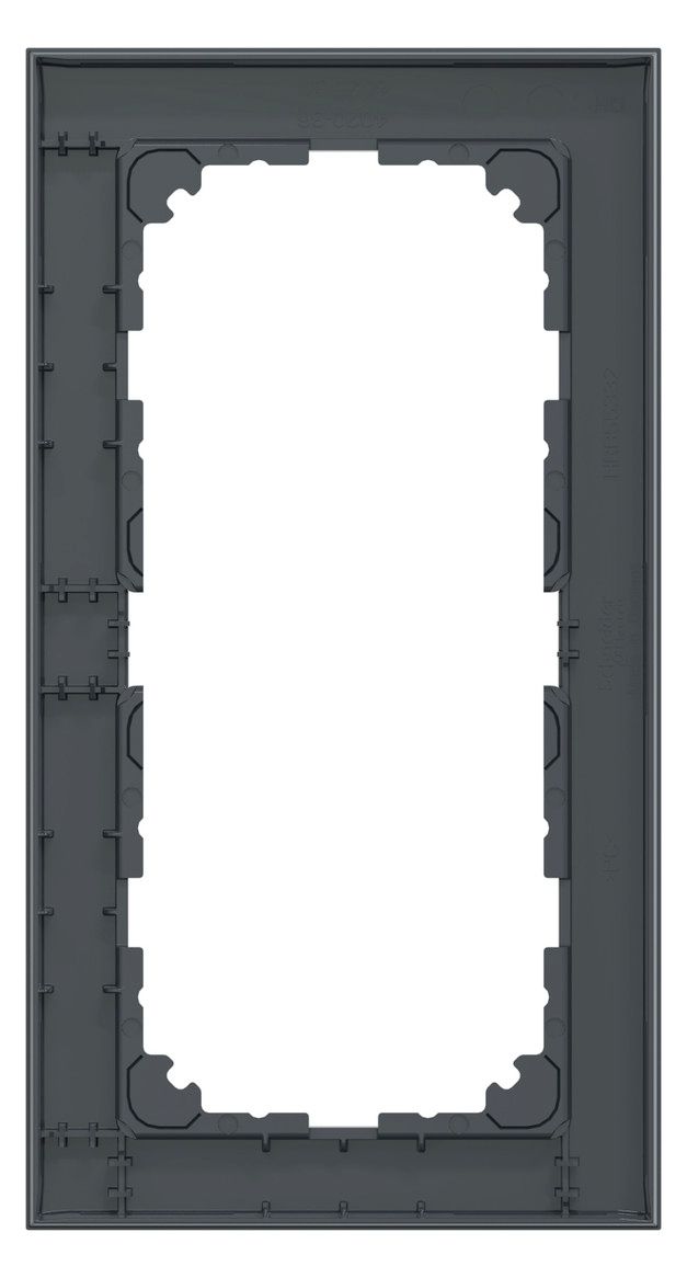 Mert MEG 4025-3614 M-Pure-Rahmen 2fach o.Mittelsteg anthrazit