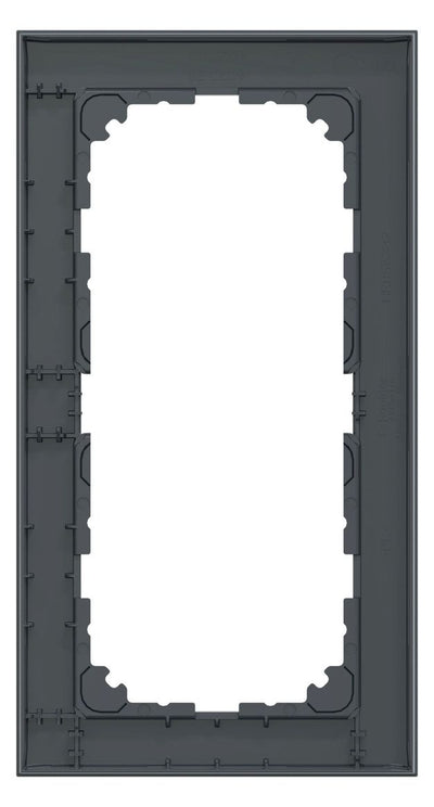 Mert MEG 4025-3614 M-Pure-Rahmen 2fach o.Mittelsteg anthrazit