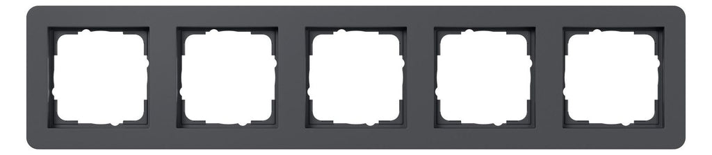 GIRA 0215152 Abdeckrahmen 5f Gira E1 Anthrazit
