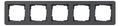 GIRA 0215152 Abdeckrahmen 5f Gira E1 Anthrazit