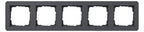GIRA 0215152 Abdeckrahmen 5f Gira E1 Anthrazit