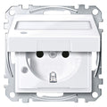 Mert MEG 2313-0325 SCHUKO-Steckdose BRS Klappd. Ko.+Schriftf. StK aktivw. gl.S.M