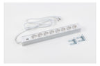 Bachmann 333.001 19" 1,5HE 8xSchuko weiß Strom 2m Schuko