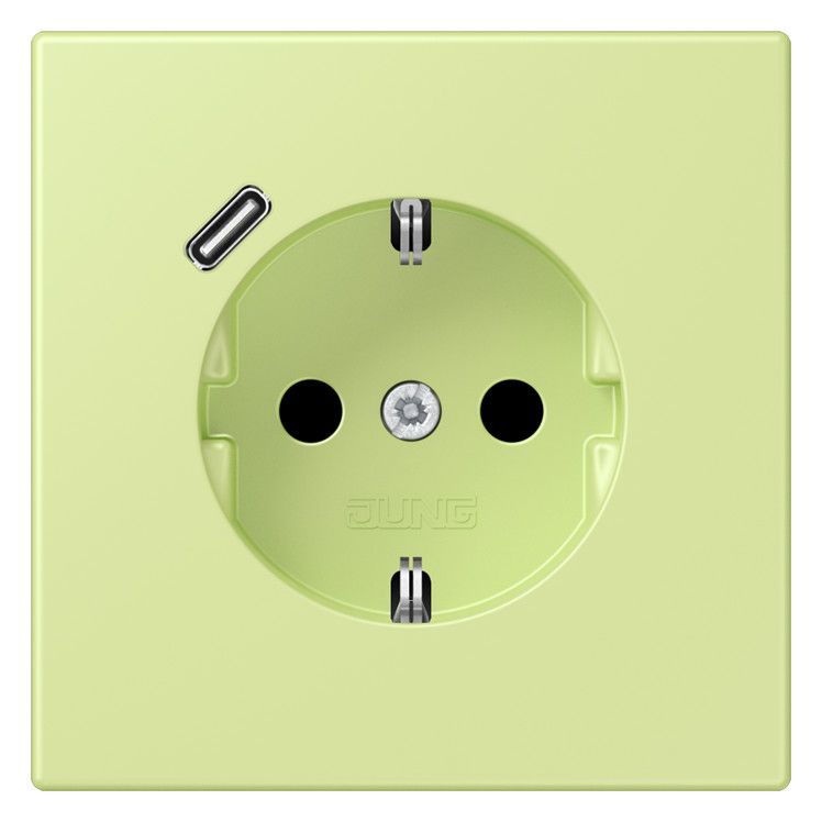 Jung LC1520-18C222 SCHUKO-Steckd.m.USB Typ C LC32053