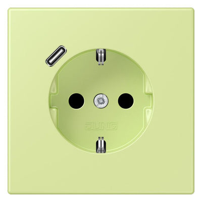 Jung LC1520-18C222 SCHUKO-Steckd.m.USB Typ C LC32053