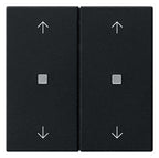 GIRA 5386005 Wippe 2fach Pfeile KF System 55 Schwarz matt (lackiert)