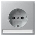 GIRA 446265 SCHUKO-Steckdose BSF+Shutter (IP20) TX_44 Farbe Alu