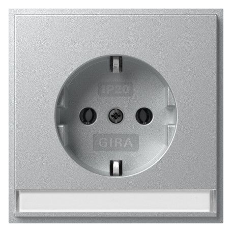 GIRA 446265 SCHUKO-Steckdose BSF+Shutter (IP20) TX_44 Farbe Alu