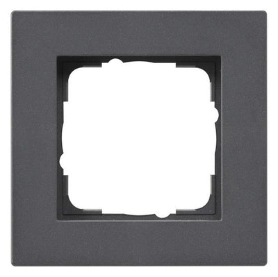 GIRA 0211235 Abdeckrahmen 1fach flach E2 Anthrazit