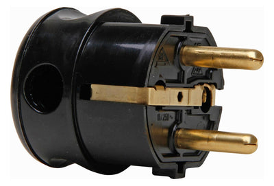 Kopp 178505000 Kunststoff Schuko Winkelstecker 2 Schukos.f.Kabel bis 3x1