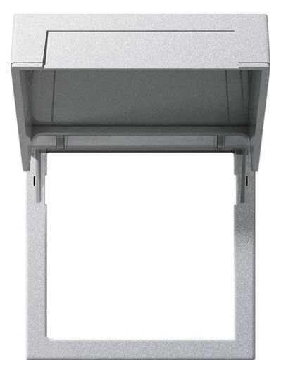 GIRA 265826 Montagerahmen Klappdeckel System 55 Farbe Alu