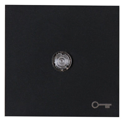 Kopp 490467006 HK07 Flächenwippe m.Linse u.Symbol "Schlüssel" schwarz matt