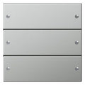 GIRA 2133601 Wippenset 3fach System 55 Edelstahl