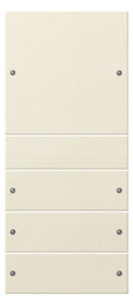 GIRA 218401 Wippenset 4fach (1+3) System 55 Cremeweiß glänzend (lackiert)