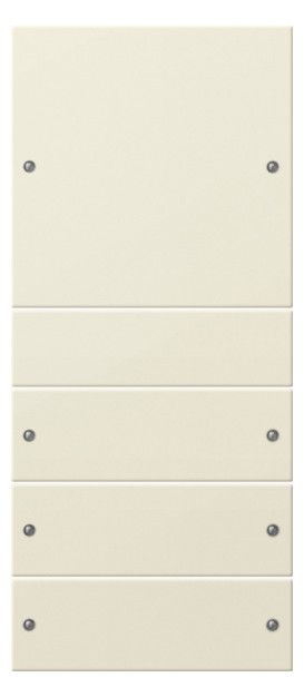 GIRA 218401 Wippenset 4fach (1+3) System 55 Cremeweiß glänzend (lackiert)
