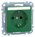 Mert MEG 2302-0304 SCHUKO-Steckdose BRS Sonder m.Schriftfeld StK SV grün Sys.M