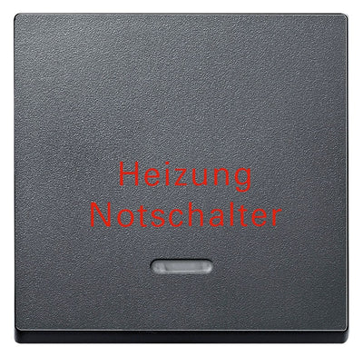 Mert 431814 Wippe m.Kontrollfenster+ Aufd. Heizungsnot anthrazit System M