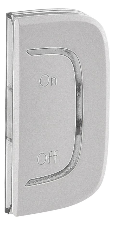 Legrand 755549 Wippe 1M rechts ON-OFF Valena Allure Aluminium