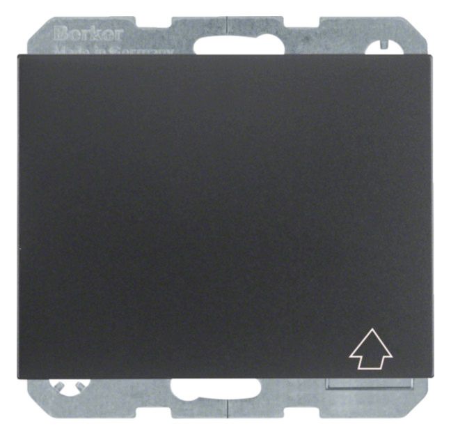 Berker 47517206 Steckdose SCHUKO+Klappd. selbstschl. u.erh.BS K.1 anthrazit matt