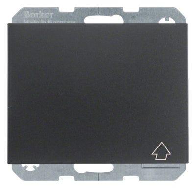 Berker 47517206 Steckdose SCHUKO+Klappd. selbstschl. u.erh.BS K.1 anthrazit matt