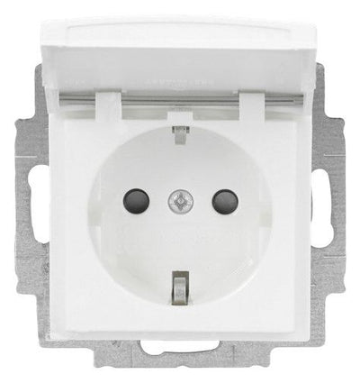 BJ 20 EUKNB-914 SCHUKO Steckdose Bs Klappd. beschriftbar alpinweiß balance