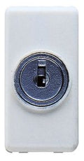 GEWISS GW20008 Wechselschalter Schlüssel System m.Schlüssel 1M 1P 10AX Weiss