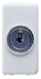 GEWISS GW20008 Wechselschalter Schlüssel System m.Schlüssel 1M 1P 10AX Weiss