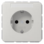 Jung CD1520NALG SCHUKO Steckdose Schriftfeld lichtgrau