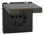 Mert MEG 2314-6052 SCHUKO-Steckdose m.Klappdeckel IP44 BRS StK Moccametallic
