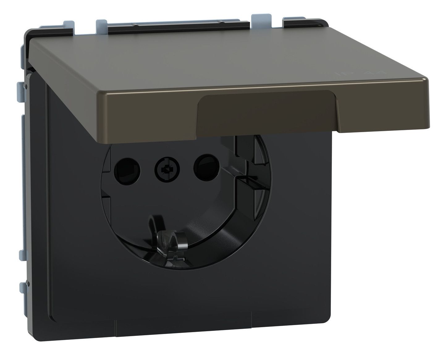 Mert MEG 2314-6052 SCHUKO-Steckdose m.Klappdeckel IP44 BRS StK Moccametallic