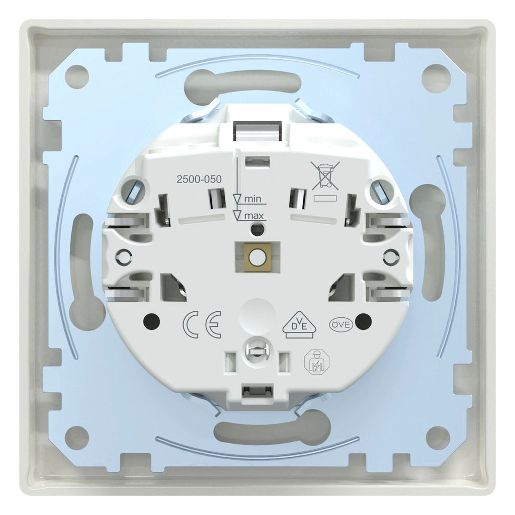Mert MEG 2301-1519 SCHUKO-Steckdose StK volle Platte polarweiß M-SMART