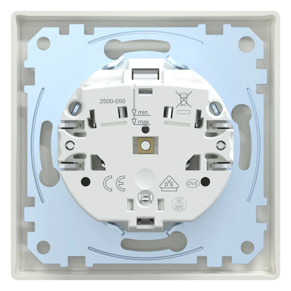 Mert MEG 2301-1519 SCHUKO-Steckdose StK volle Platte polarweiß M-SMART
