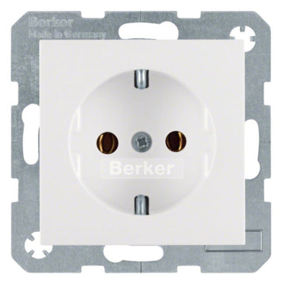 Berker 41438989 Steckdose SCHUKO S.1 polarweiß glänzend