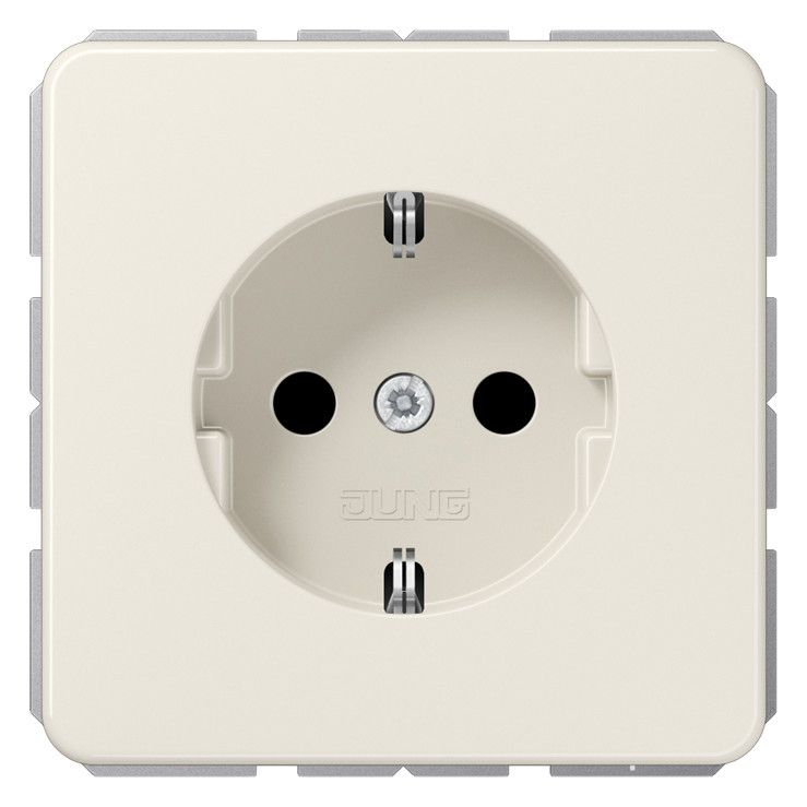 Jung CD1520NBFKI SCHUKO Steckdose o.Kralle erh.Ber. bruchsicher weiß