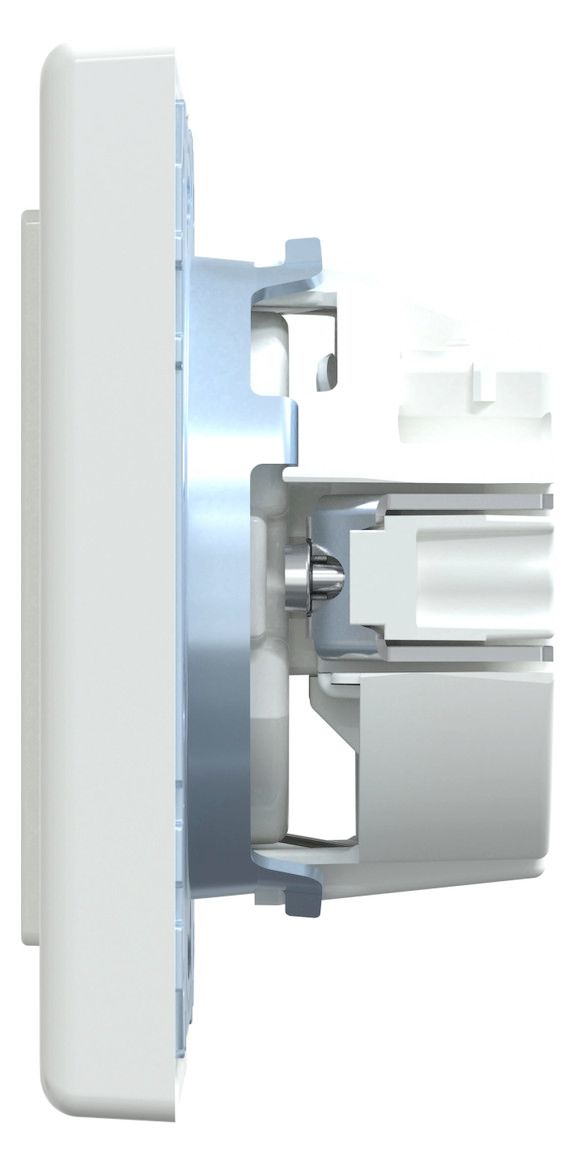 Mert MEG 2301-1425 SCHUKO-Steckdose StK volle Platte aktivweiß glänz. M-SMART