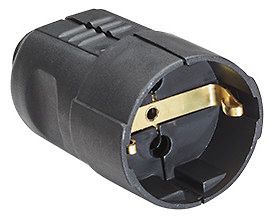 Bachmann 912.170 SCHUKO Kupplung schwarz kleine Ausführung