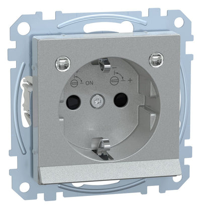Mert MEG 2304-0460 SCHUKO-Steckdose BRS m.Lichtausl.+LED StK aluminium System M