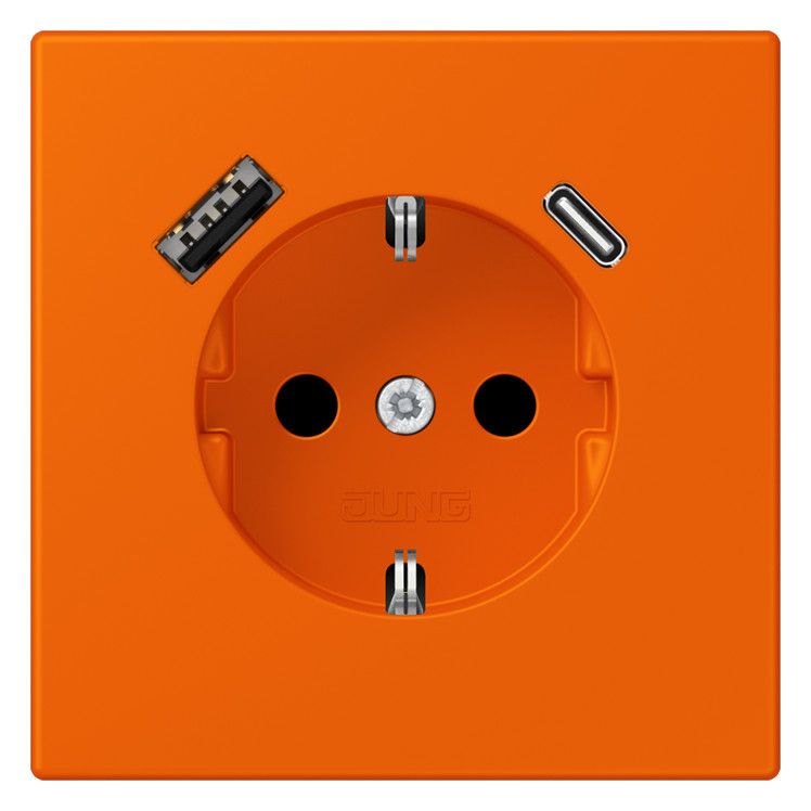 Jung LC1520-15CA224 SCHUKO-Steckd.m.USB Typ AC LC32080