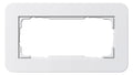 GIRA 1002410 Abdeckrahmen 2f o.Mittelst. E3 Reinweiß/Reinweiß glänzend Soft-Touch