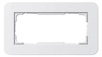 GIRA 1002410 Abdeckrahmen 2f o.Mittelst. E3 Reinweiß/Reinweiß glänzend Soft-Touch