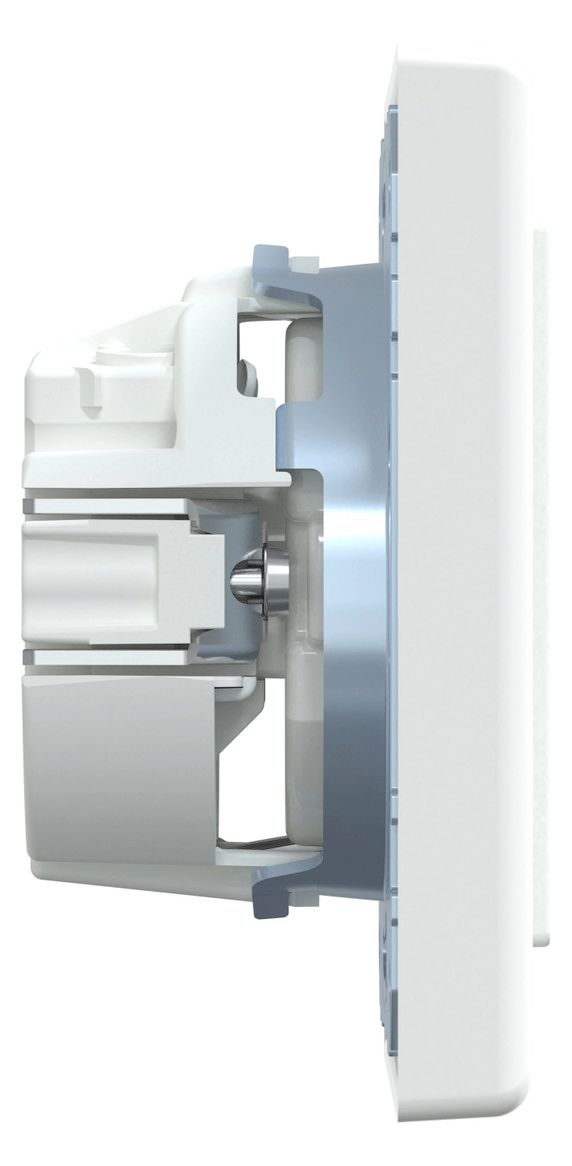 Mert MEG 2301-1425 SCHUKO-Steckdose StK volle Platte aktivweiß glänz. M-SMART