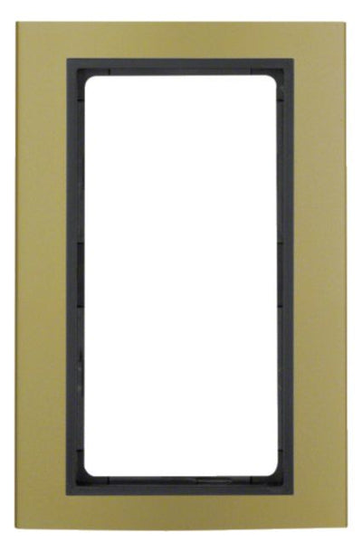 Berker 13093016 Rahmen m.großem Ausschnitt B.3 Alu gold/anthrazit