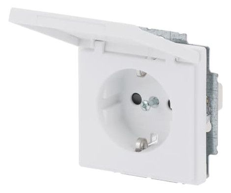 BJ 20 EUKBR-884 SCHUKO Steckdosen-Einsatz studioweiß matt