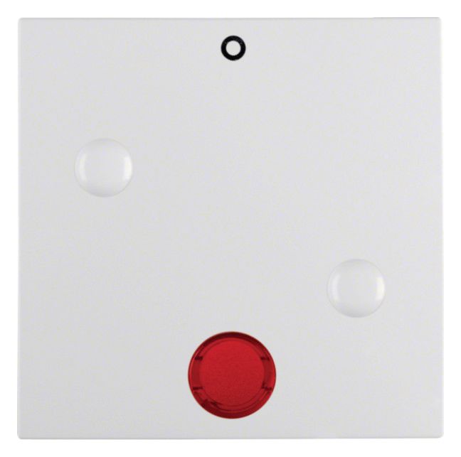 Berker 15771909 Wippe anschraubbar m.Linse rot+Aufdr.0 S.1/B.3/B.7 polarw.