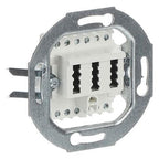 BJ 0242/04 TAE-Anschlussdose 2x6/6 NFF alpinweiss