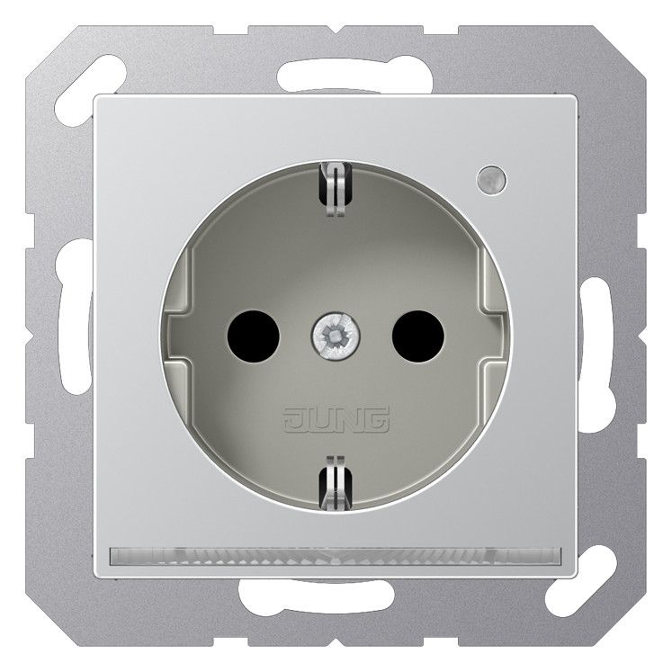 Jung A1520-OALLNW SCHUKO-Steckdose m.LED-Licht